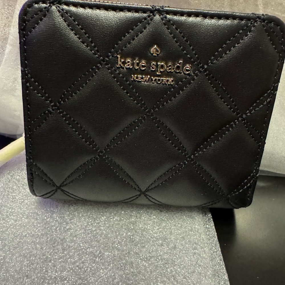 Kate Spade Quilted Black Wallet